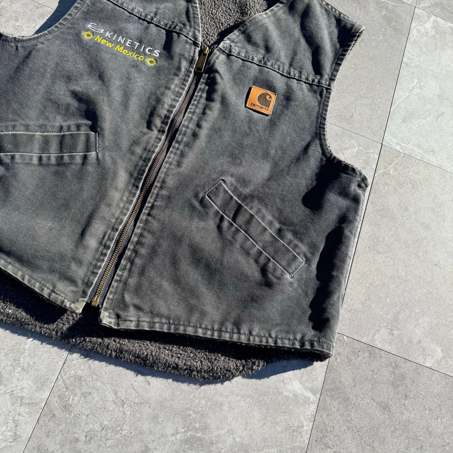 00s Carhartt Kinetics New Mexico Pile-Lined Duck Vest KiiChain Clothing