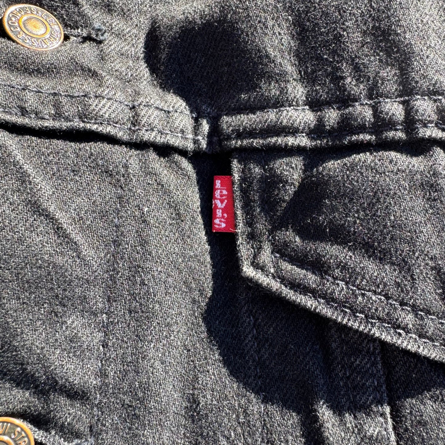 90s Levi's 70507-4159 Made in USA Black Denim Jacket KiiChain Clothing