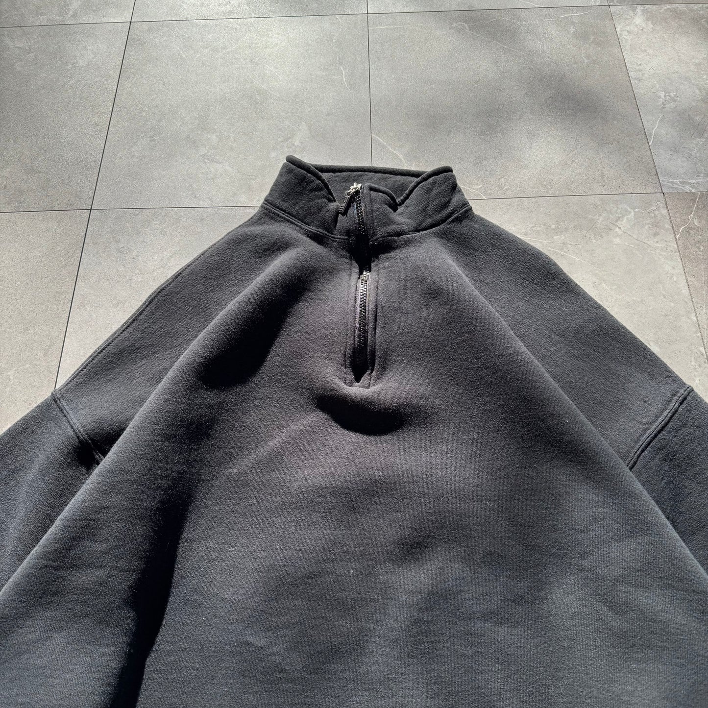 Russell Athletic Black Quarter Zip Sweatshirt