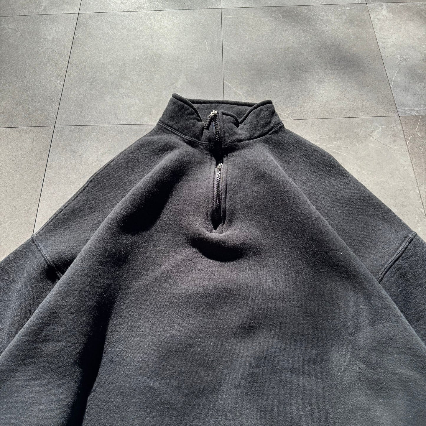 Russell Athletic Black Quarter Zip Sweatshirt KiiChain Clothing