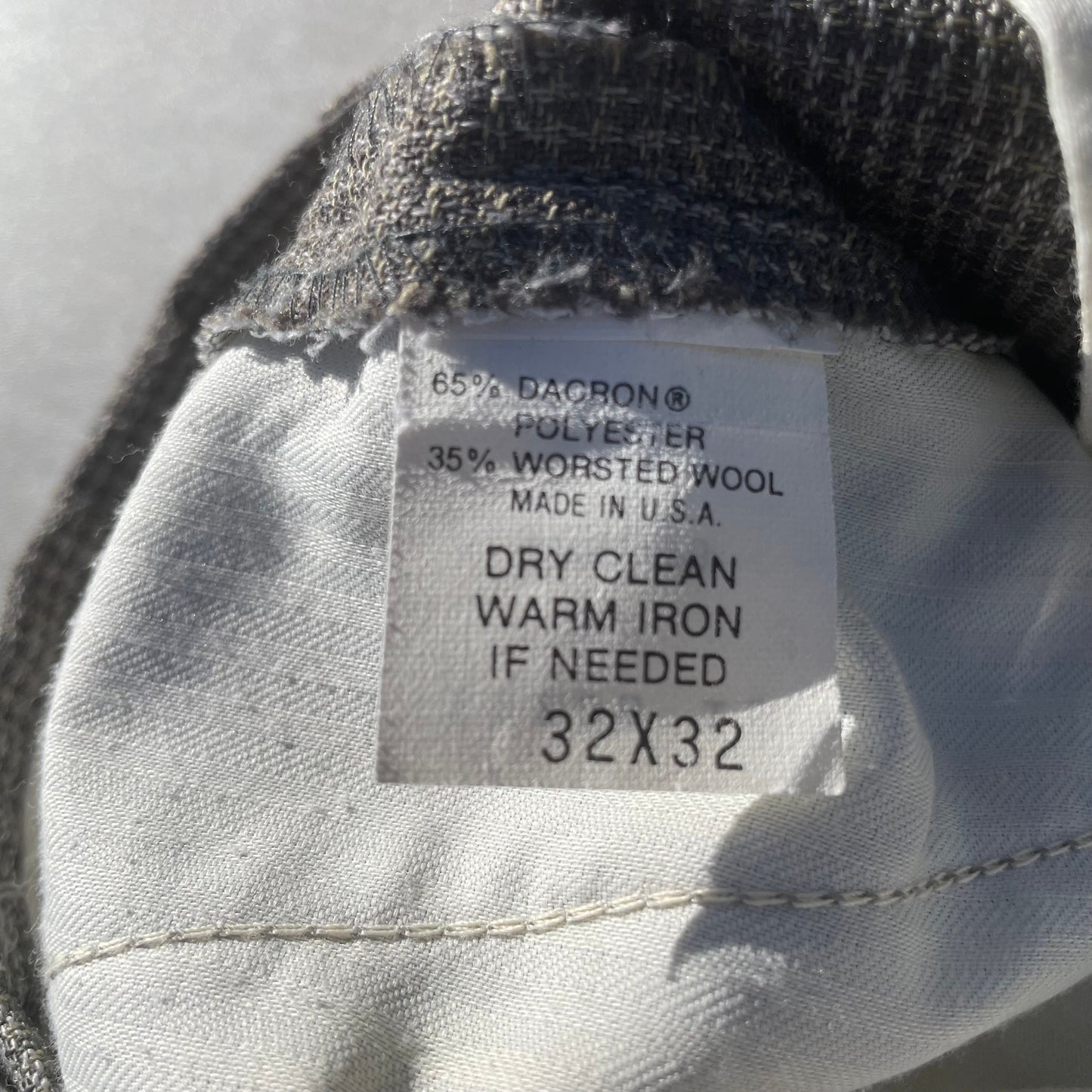 80s-90s Dockers’ Made in USA Two-Tuck Pleated Wool-Blend Slacks 32x32 KiiChain Clothing