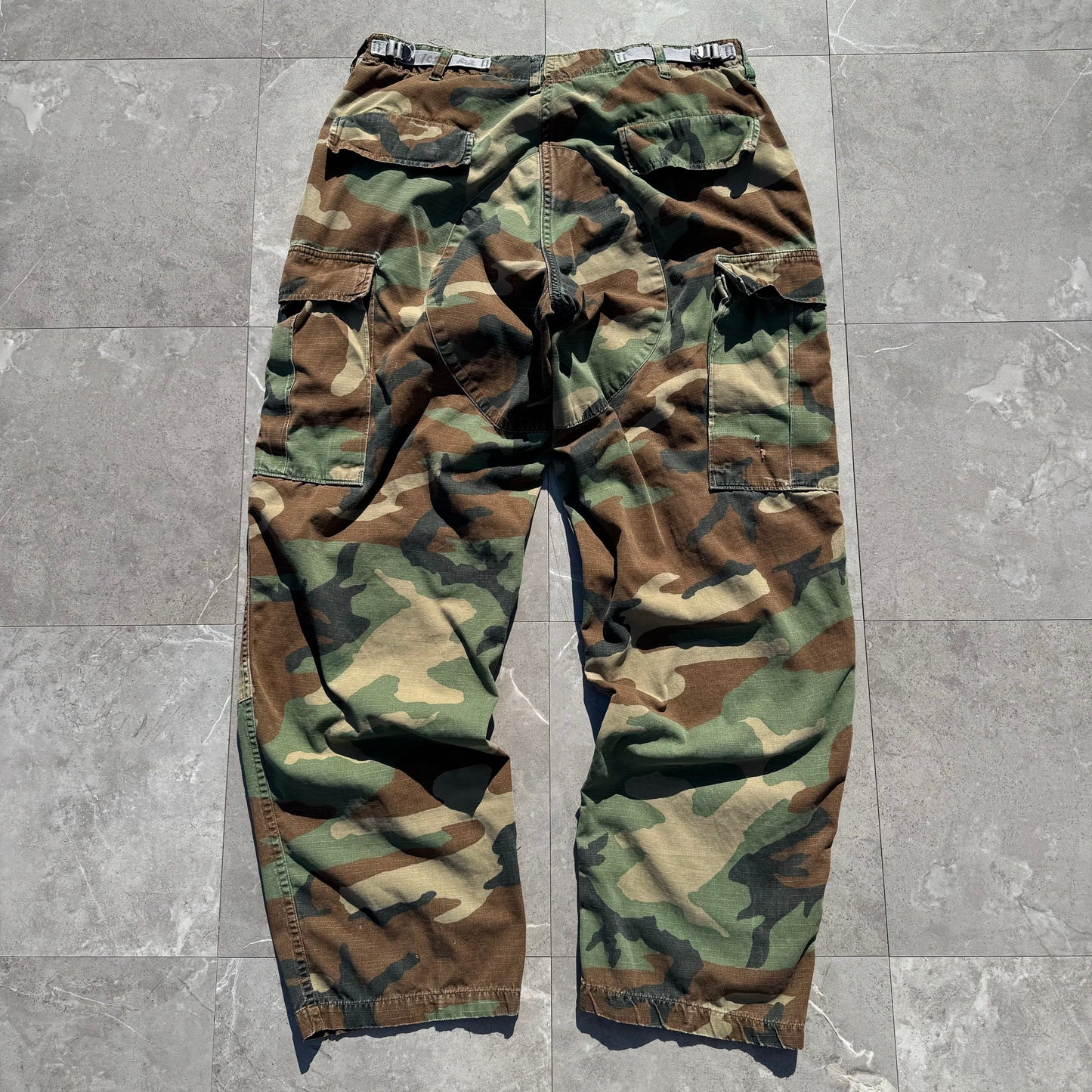 80s US Army 1988 Woodland Camouflage Military Pants KiiChain Clothing