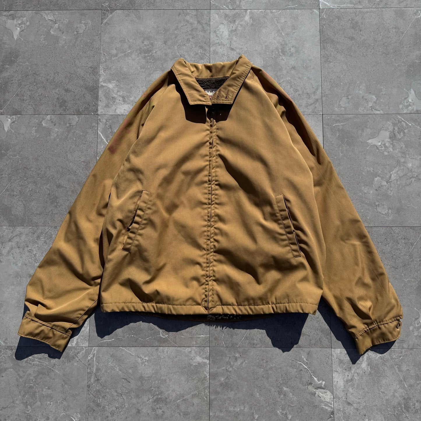 50s-60s McGregor Made in USA Pile Lined Harrington Jacket KiiChain Clothing