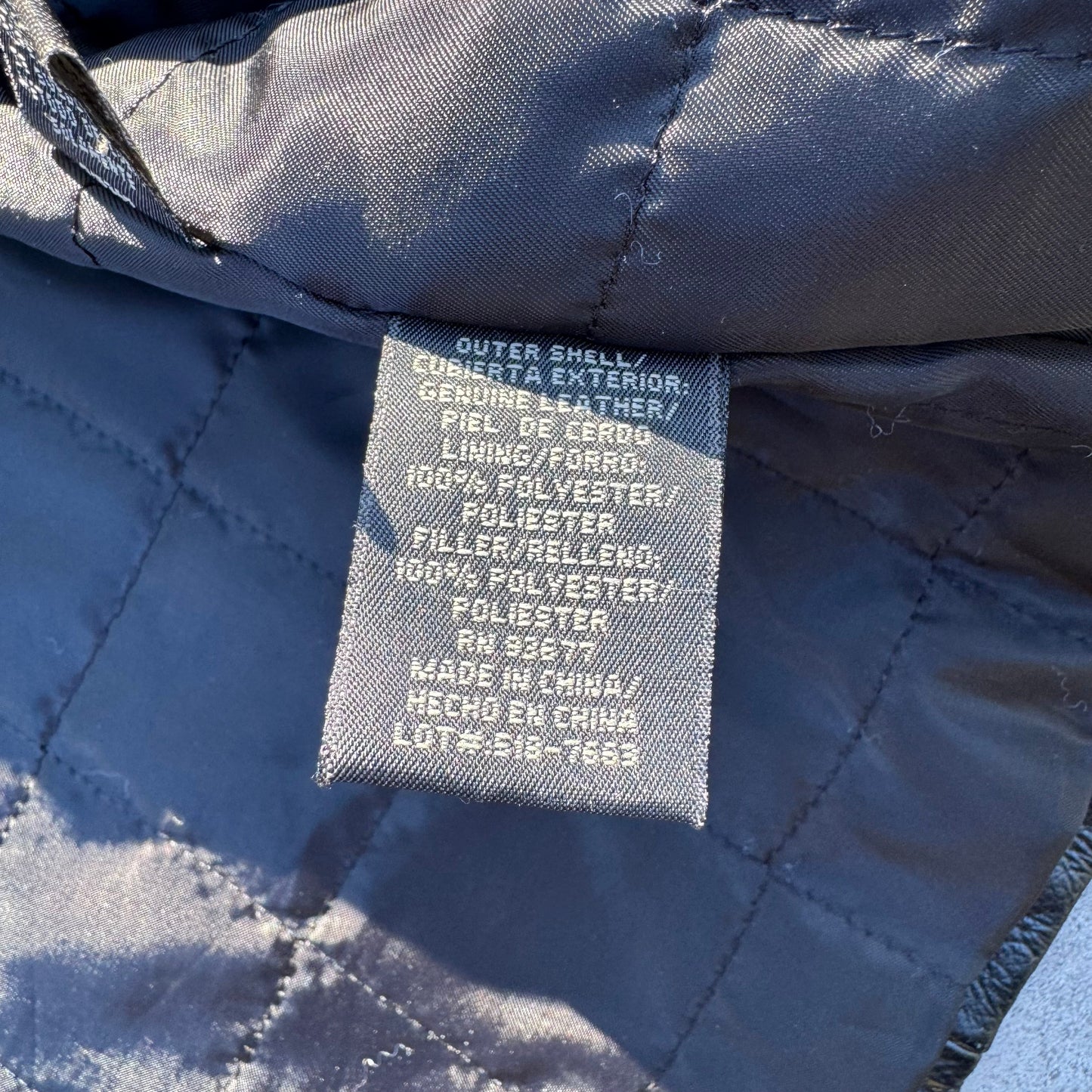 90s-00s St. John's Bay Black Leather Jacket KiiChain Clothing