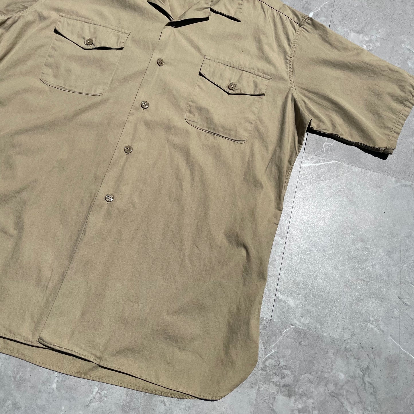 60s Elbeco US Navy Short Sleeve Open Collar Shirt
