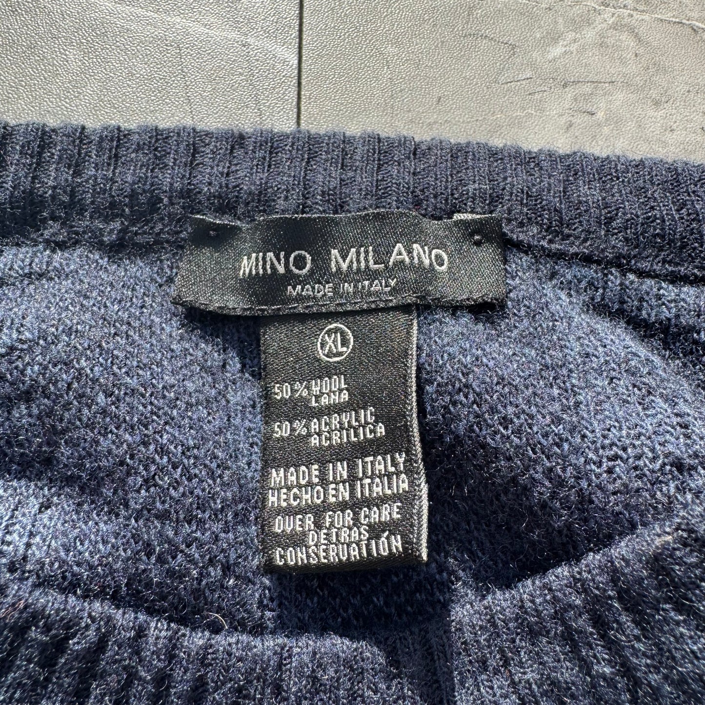 90s-00s Mino Milano Made in Italy Wool-Acrylic Knit