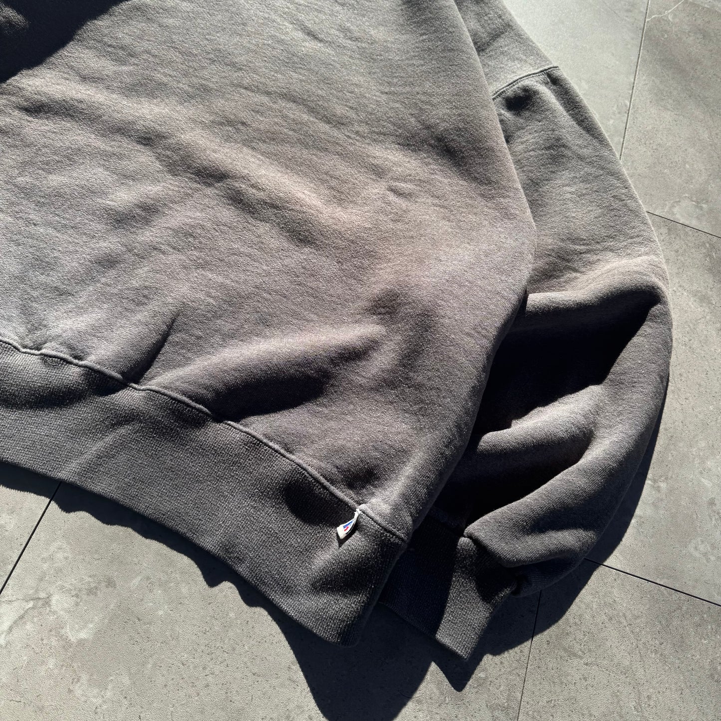 90s Russell Athletic Made in USA Blank Faded Gray Sweatshirt