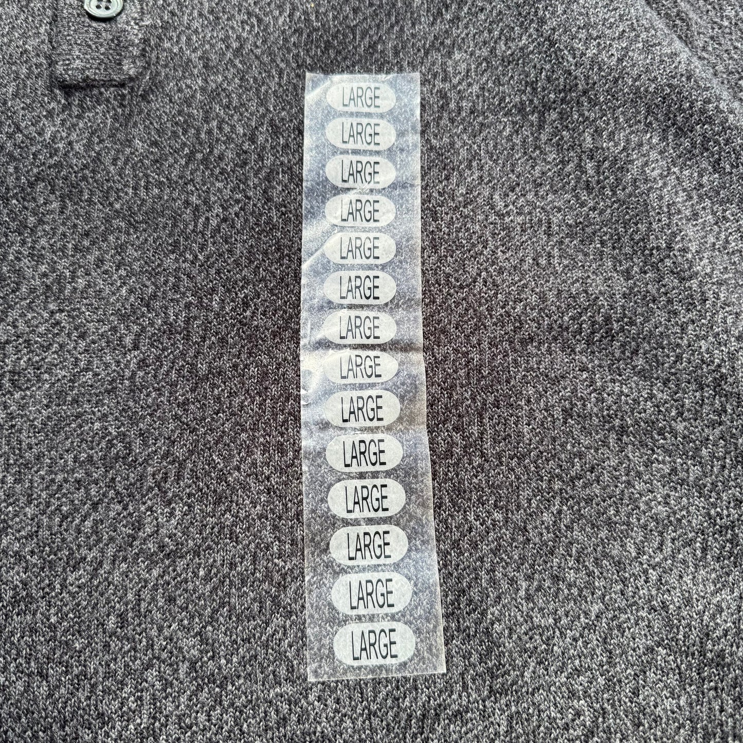 90s-00s Geoffrey Beene Dead-Stock Dark Gray Knit Polo KiiChain Clothing