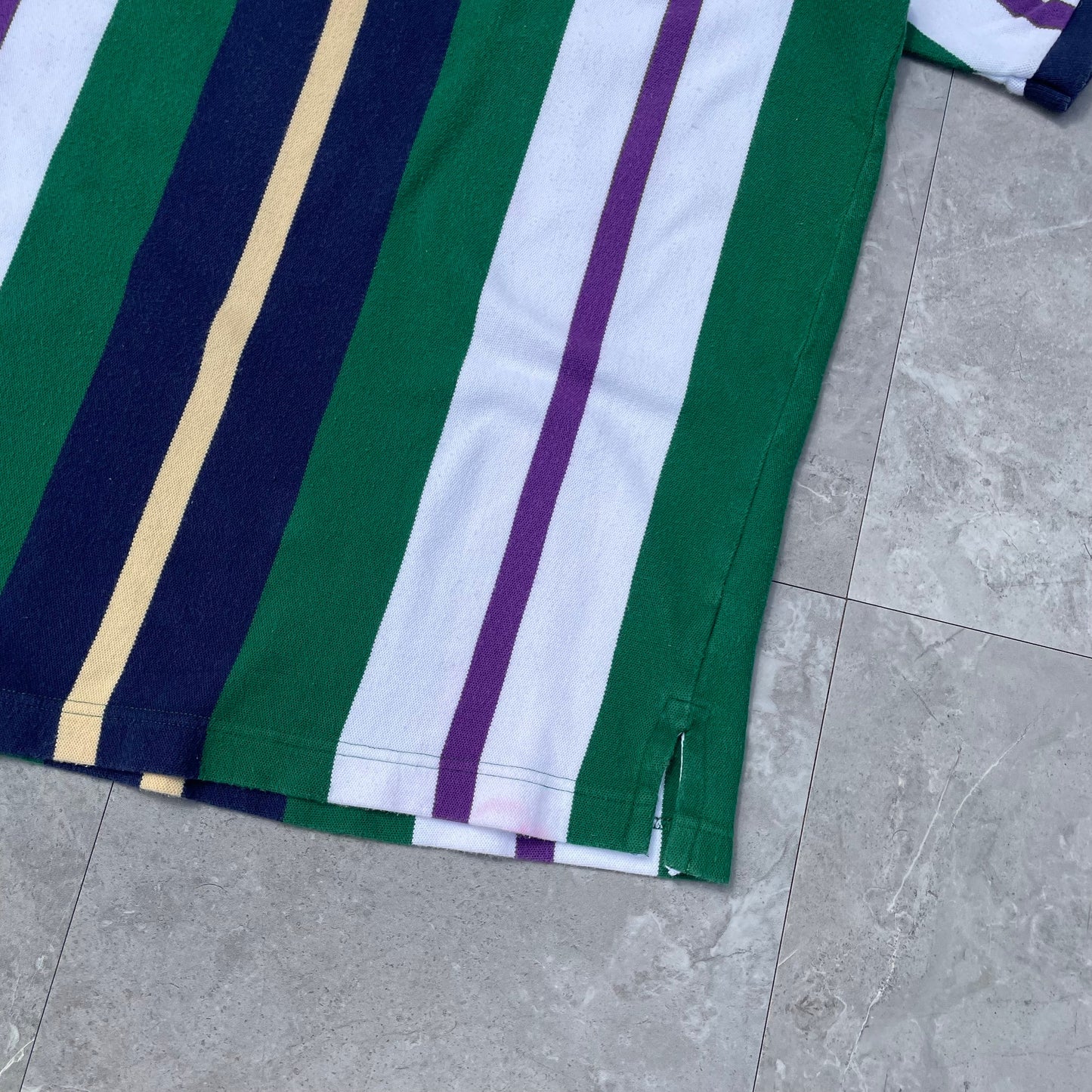 80s Chaps Ralph Lauren Striped Polo Shirt KiiChain Clothing
