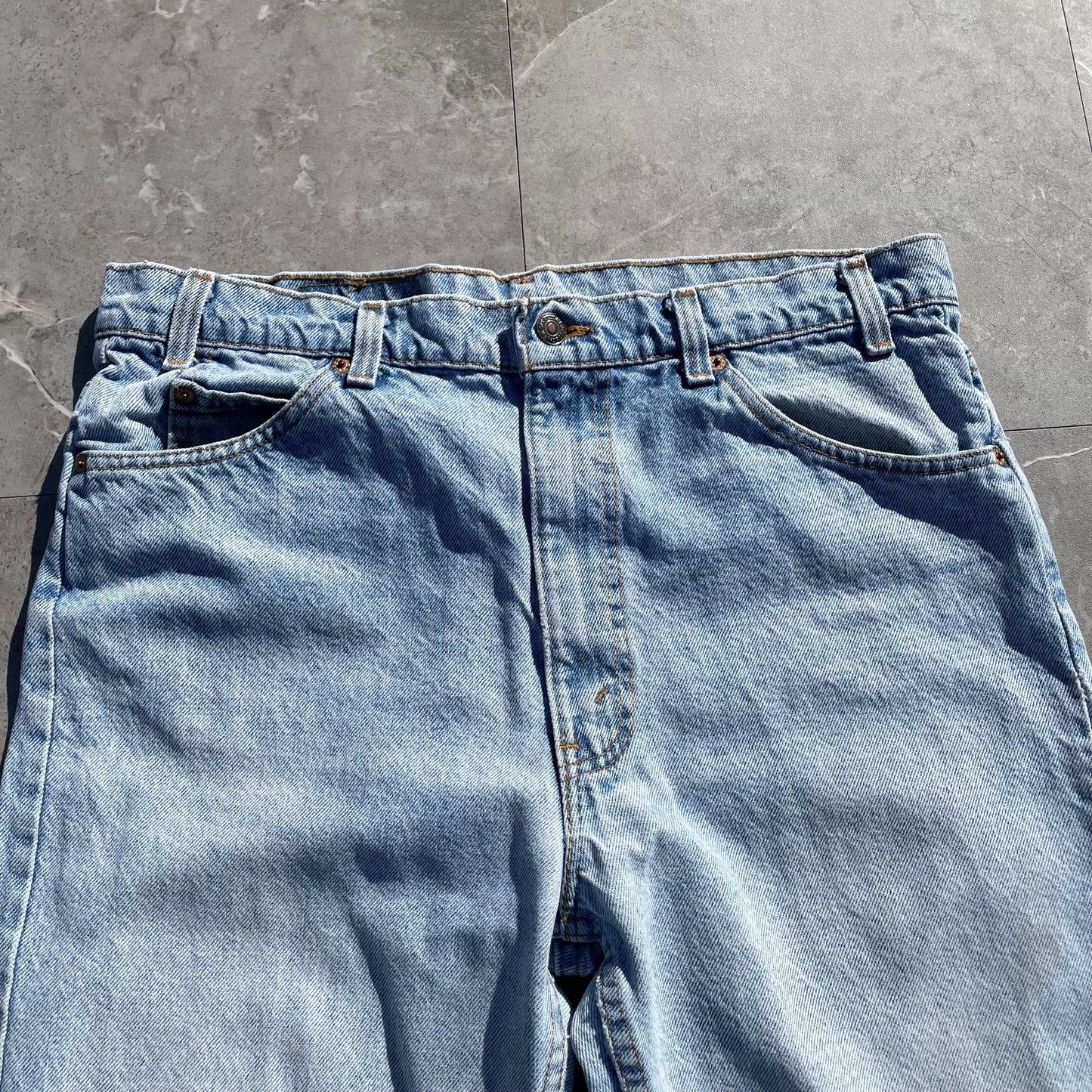 90s Levi's 505 Orange Tab Made in USA Denim 36x32 KiiChain Clothing