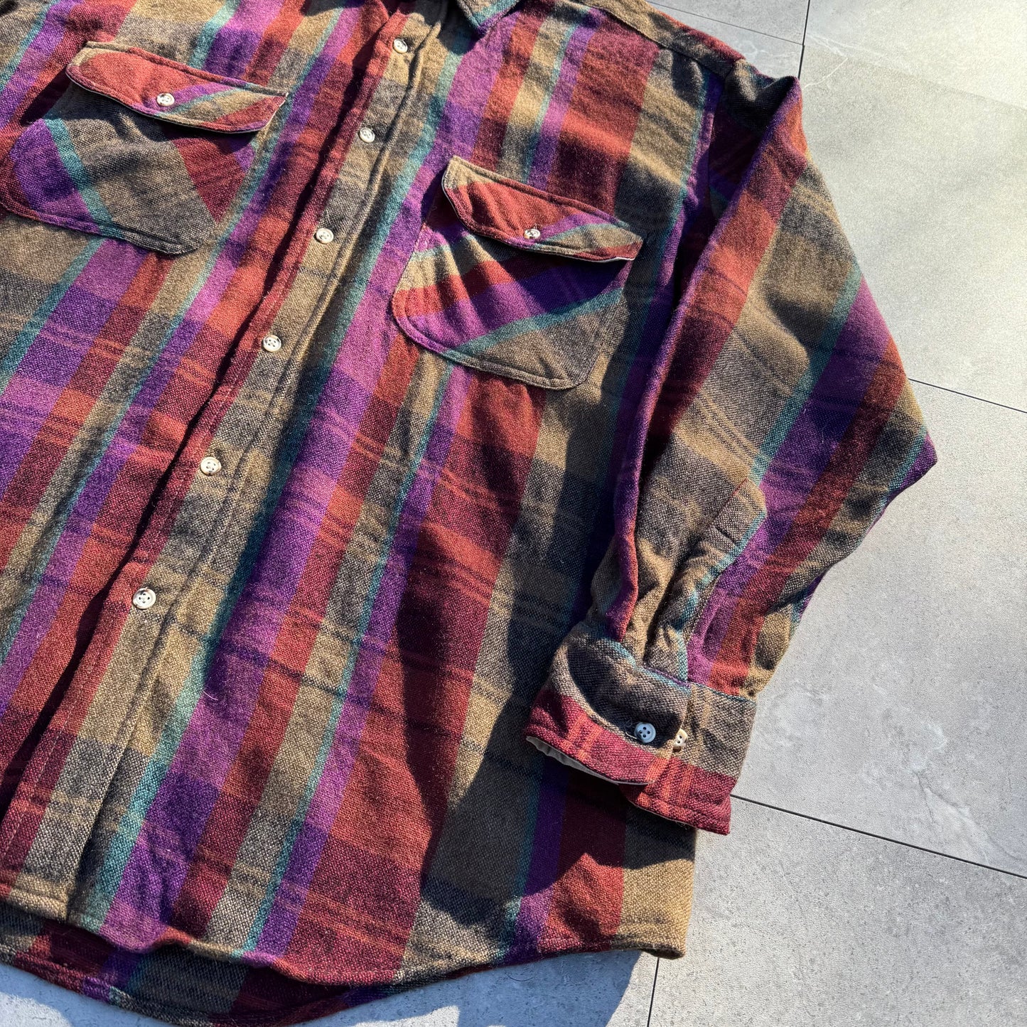 90s St. John's Bay Checkered Wool Shirt KiiChain Clothing