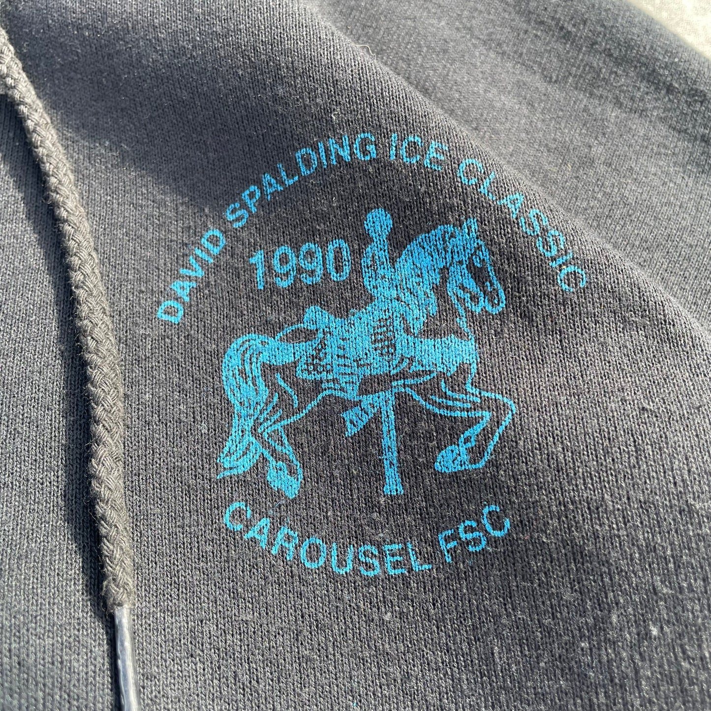 90s Jerzees Made in USA Horse Print Half-Zip Pullover Sweater KiiChain Clothing