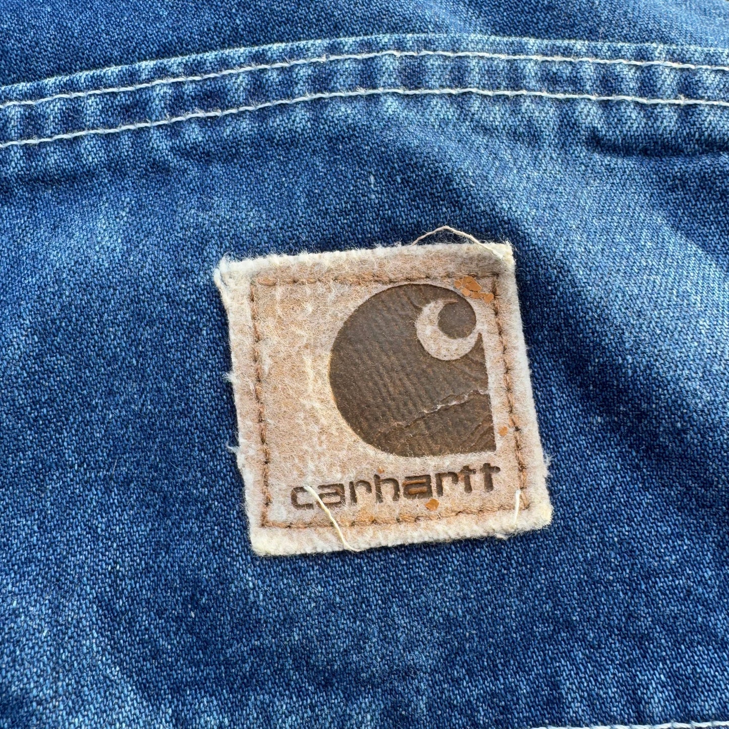 90s Carhartt Made in USA Flannel Lined Denim 33x32 KiiChain Clothing
