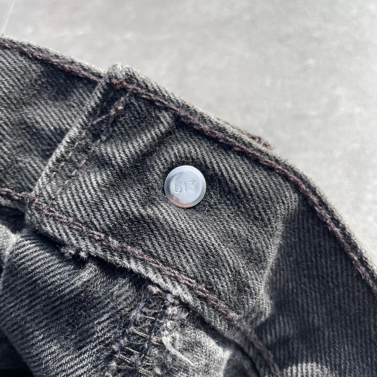 90s Levi's 550 Made in USA Black Denim 40x30 KiiChain Clothing