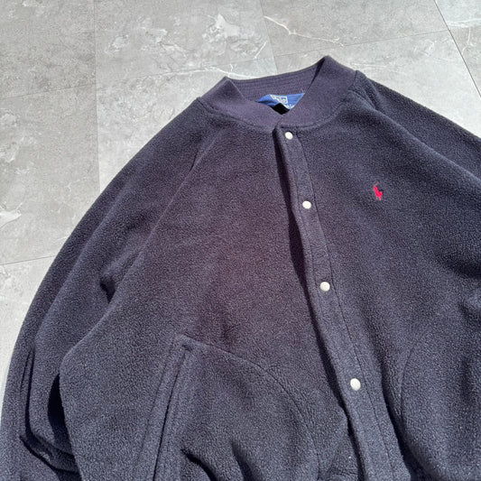90s Polo by Ralph Lauren Snap Fleece Bomber Jacket KiiChain Clothing