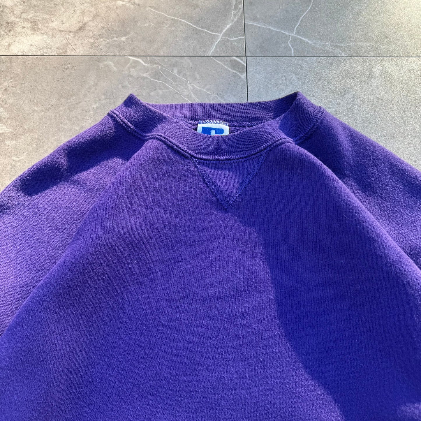 90s Russell Athletic Made in USA Purple Blank Sweatshirt