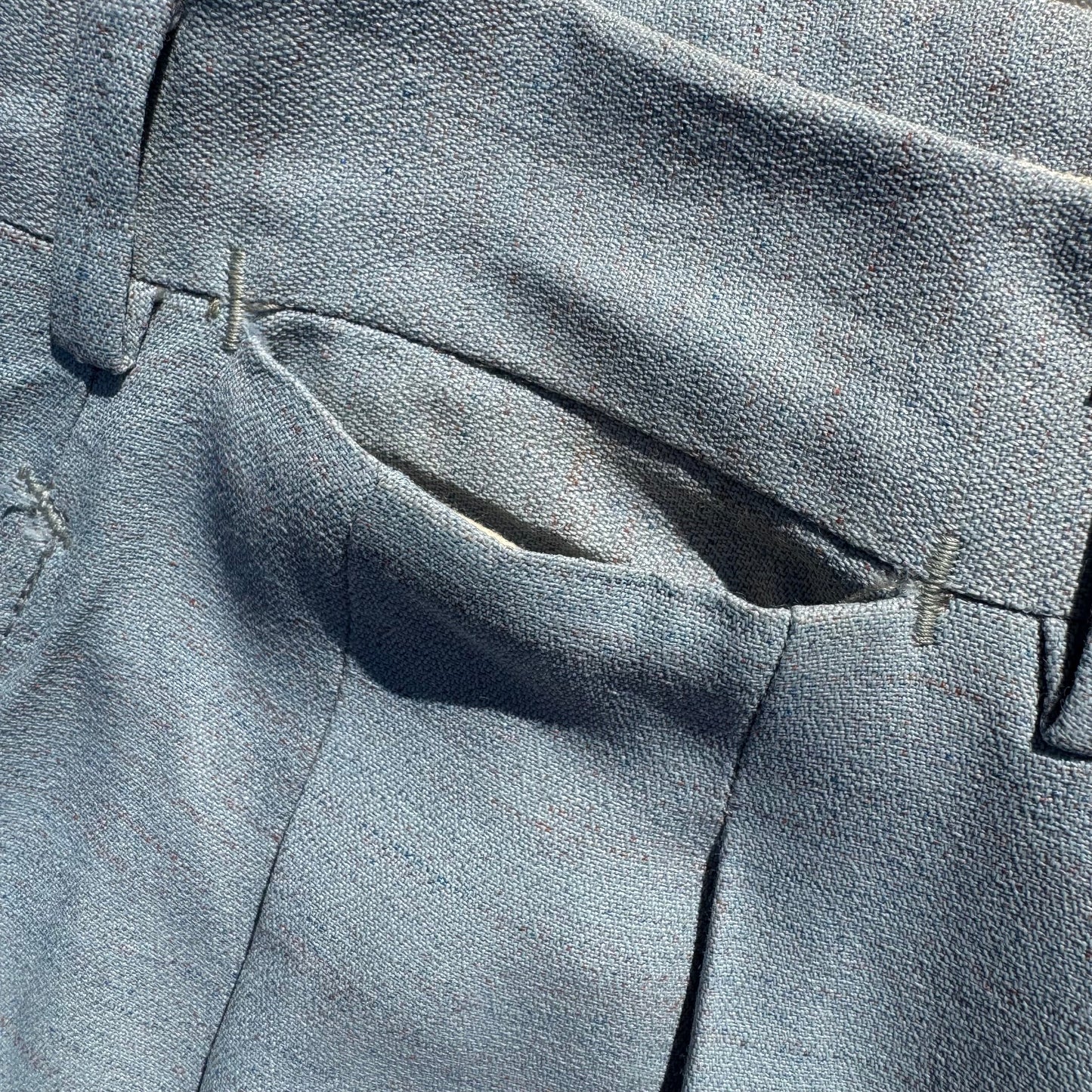 40s Unknown Light Blue Gabardine Slacks KiiChain Clothing