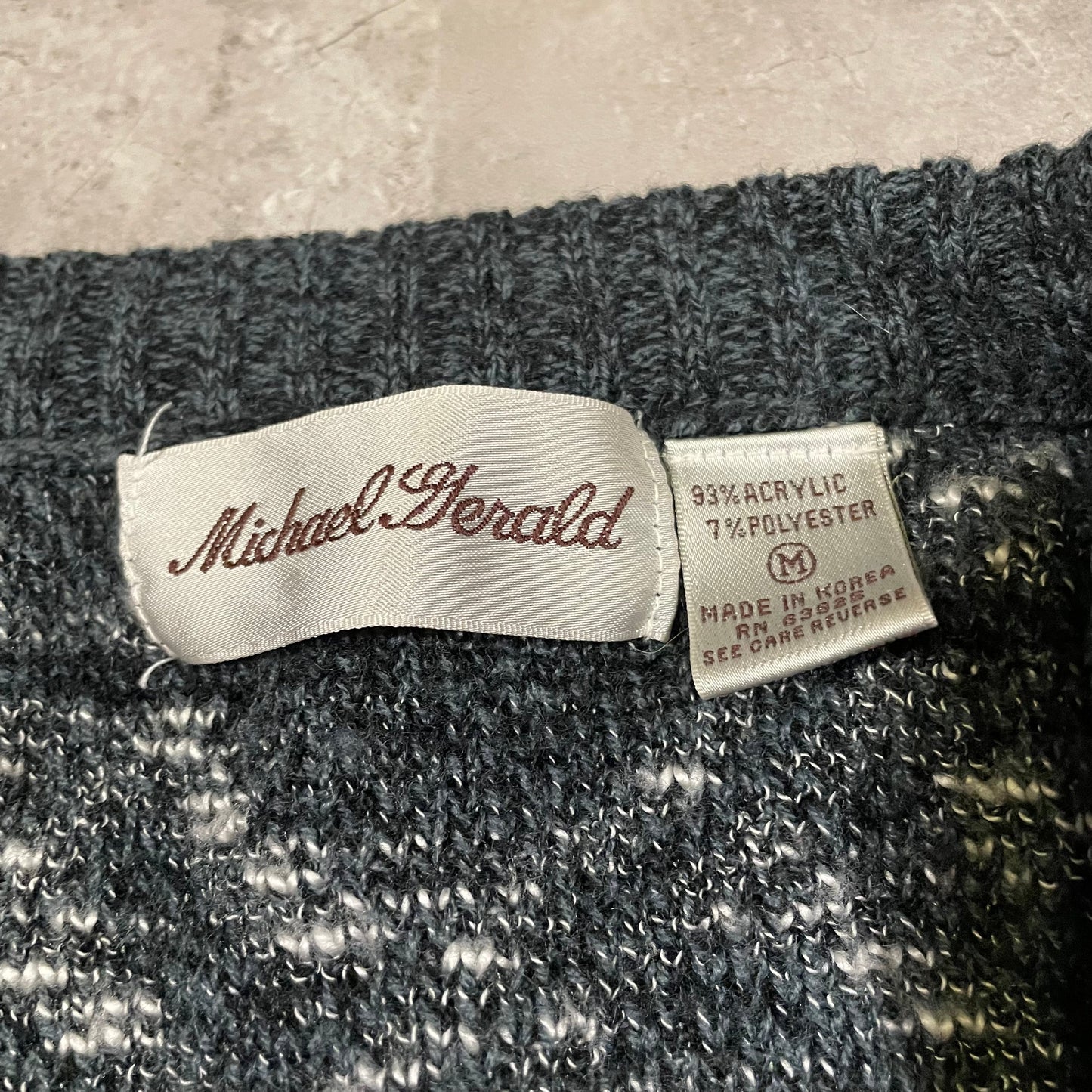 90s Michael Gerald Acrylic Cardigan KiiChain Clothing