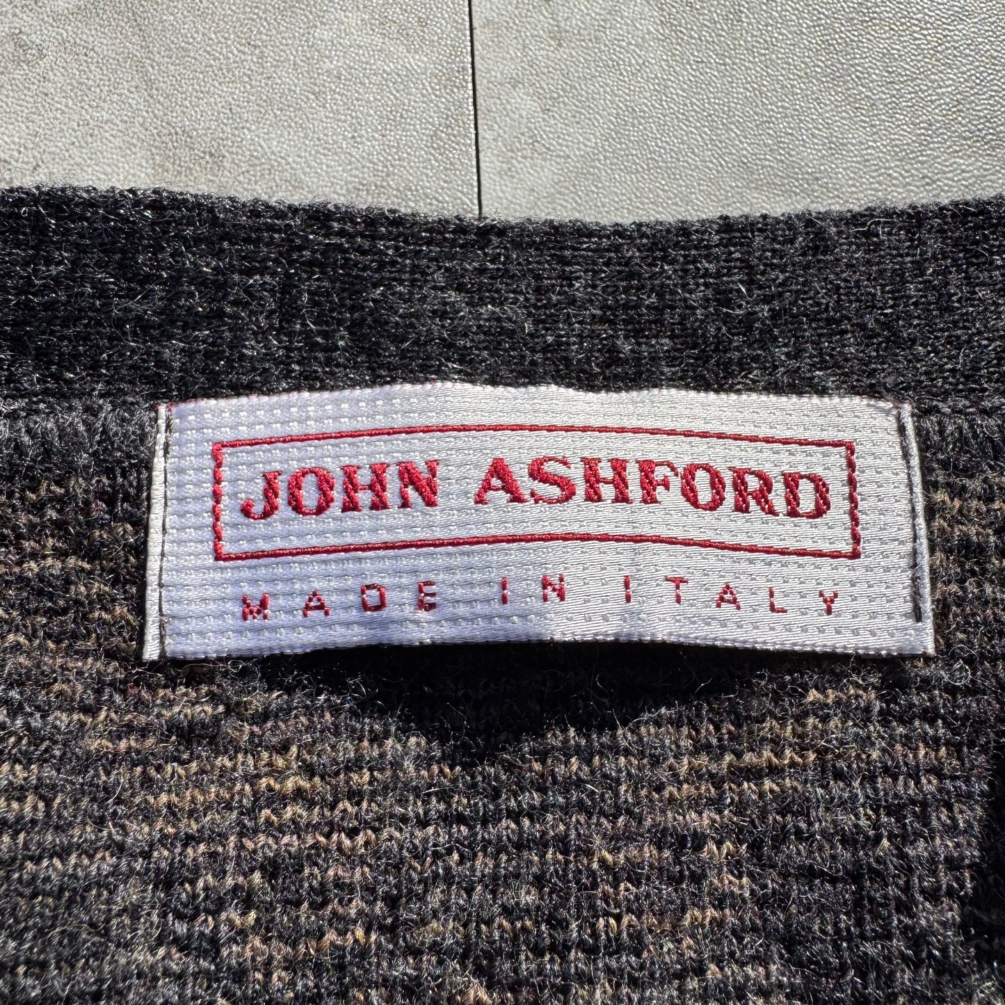 90s John Ashford Made in Italy Wool-Blend Knitted Cardigan KiiChain Clothing