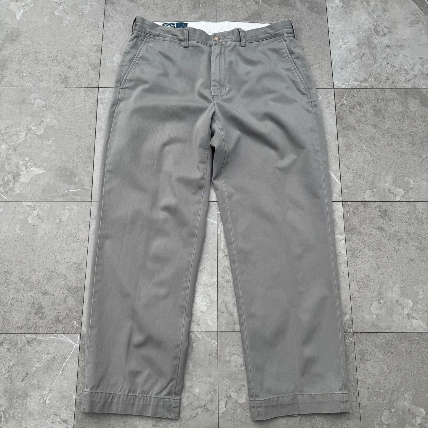 00s Polo by Ralph Lauren Gray Preston Chino Pants KiiChain Clothing