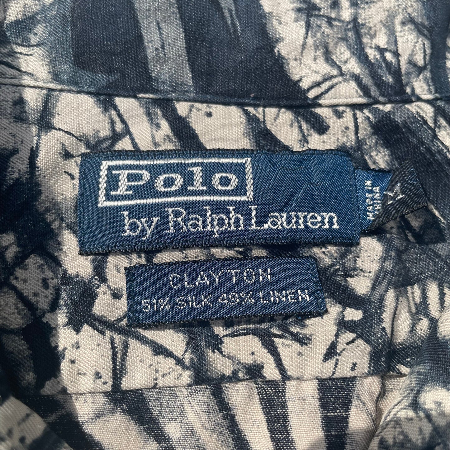 90s Ralph Lauren Clayton Silk Linen Short Sleeve Shirt (M) KiiChain Clothing