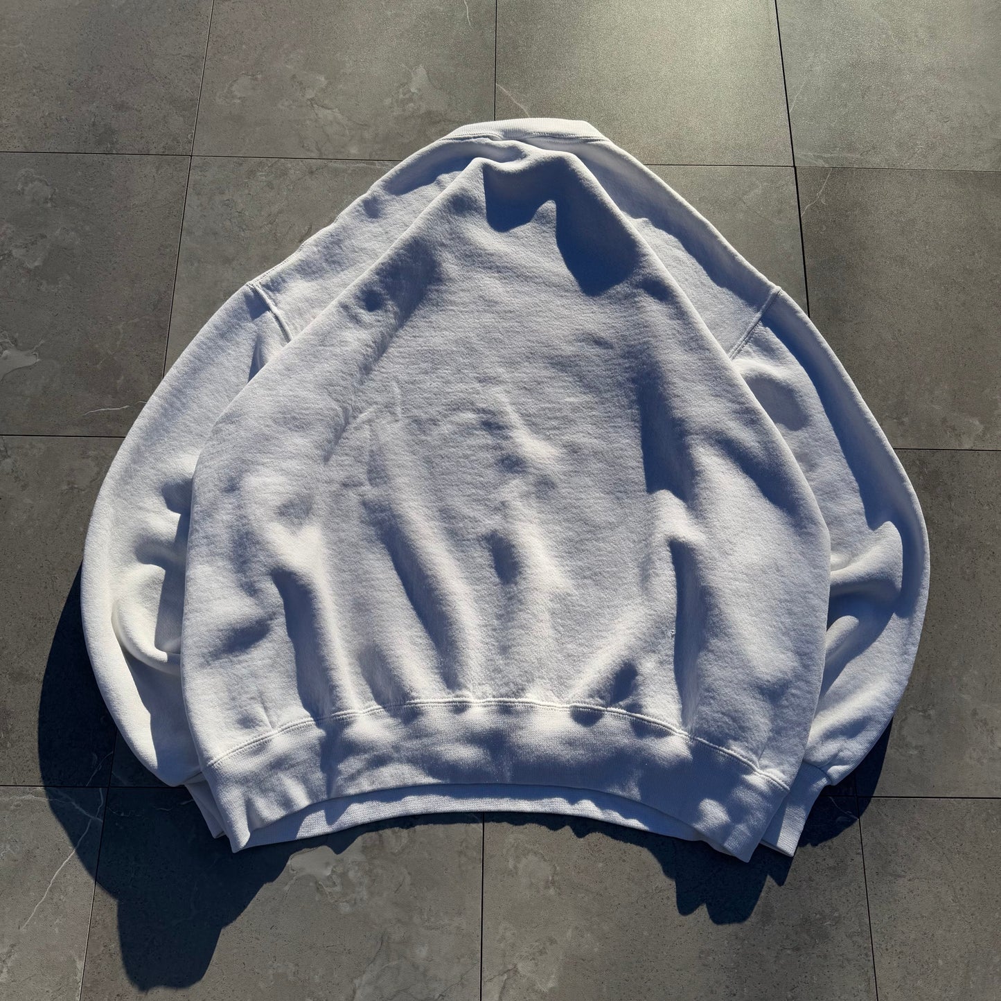 90s Russell Athletic Made in USA White Blank Sweatshirt KiiChain Clothing
