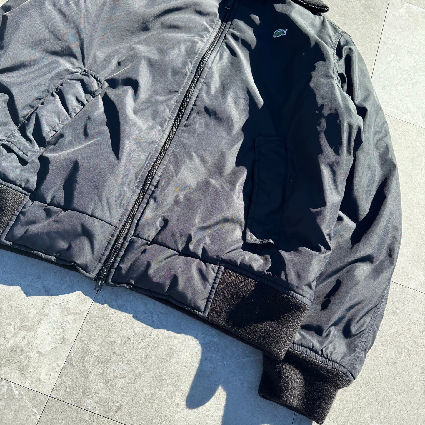 00s Lacoste Black Puffer Jacket KiiChain Clothing