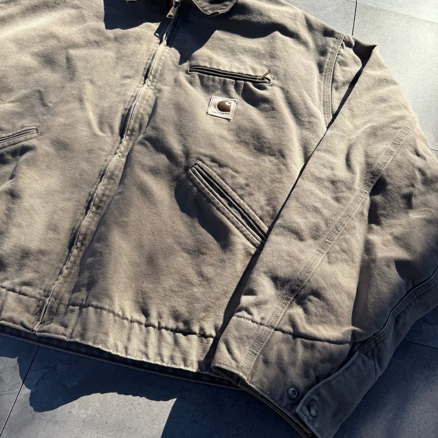 90s-00s Carhartt Made in USA Sand Stone Detroit Jacket KiiChain Clothing