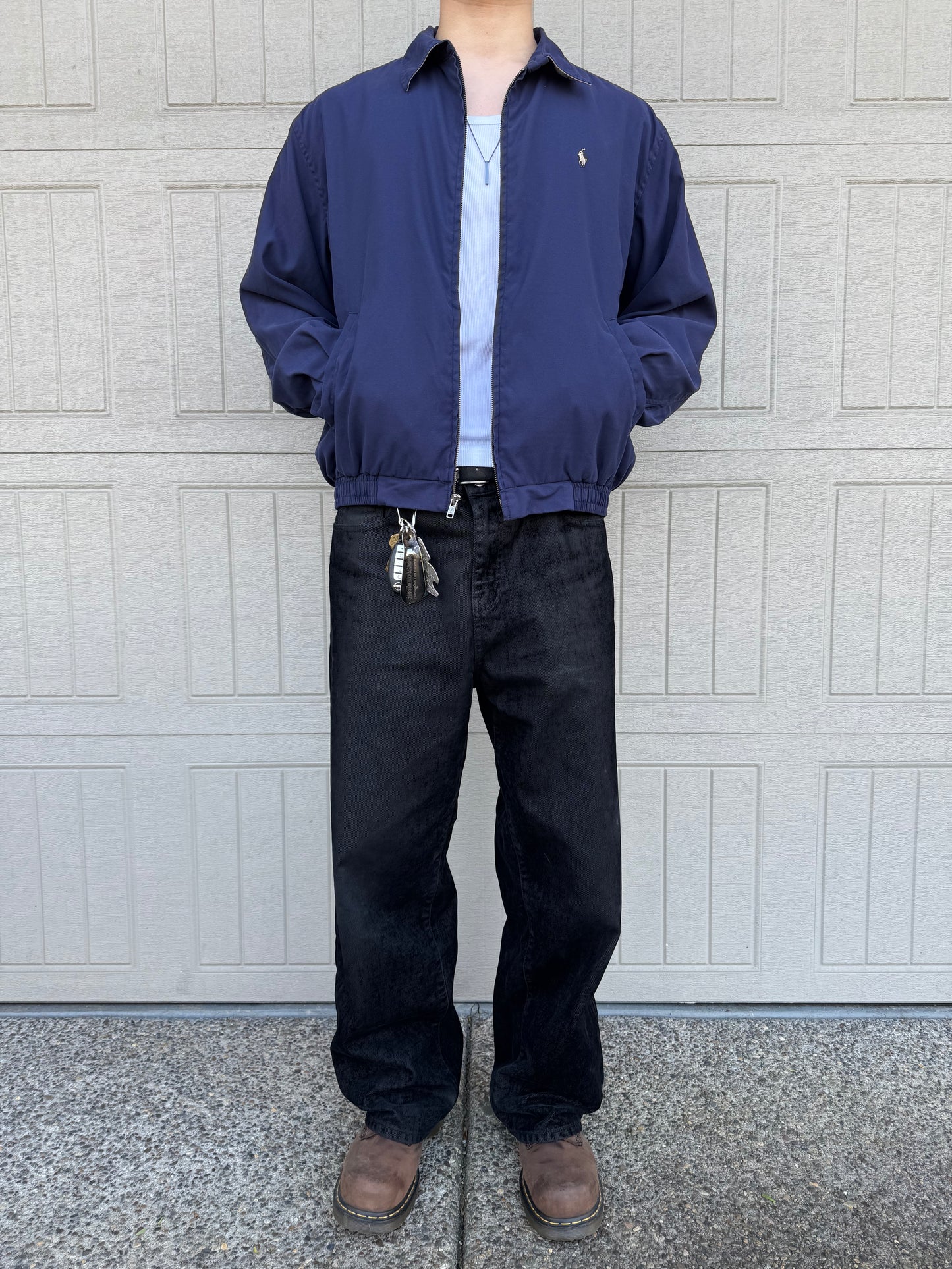 Ralph Lauren Navy Lined Swing Top Jacket