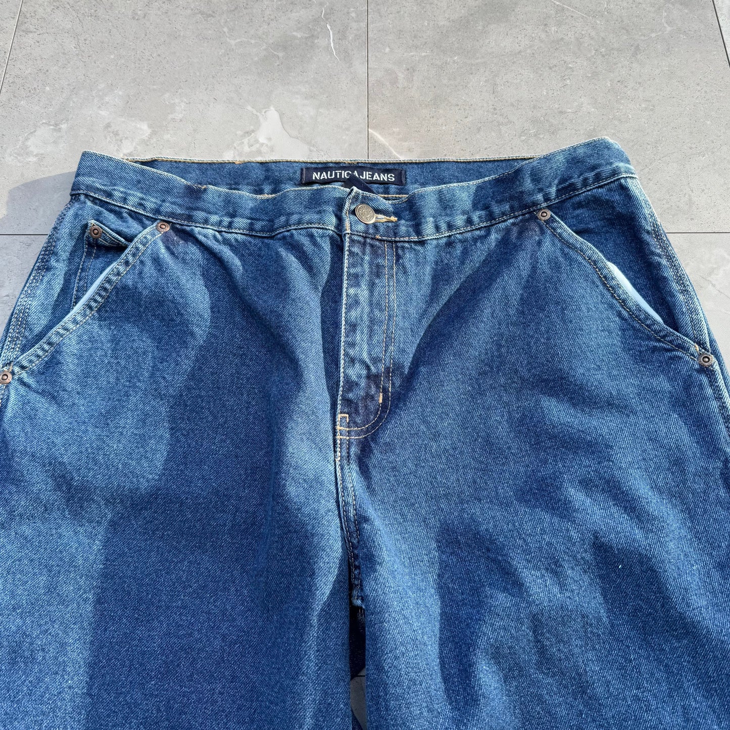 00s Nautica Jeans Wide Fit Carpenter Denim Size 12 KiiChain Clothing