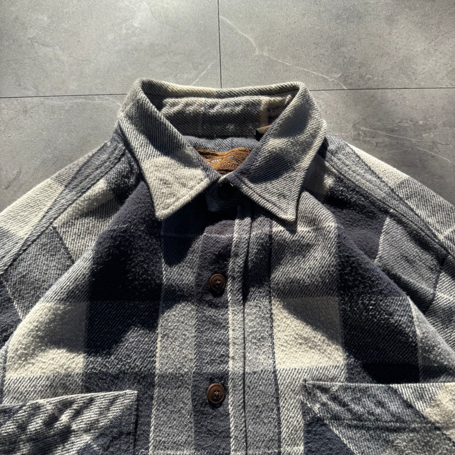 90s St. John’s Bay Faded Checkered Flannel Shirt