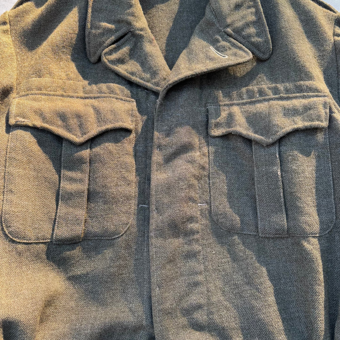 50s Bond Clothes Shop 1951 Made in USA Wool Blouse Serge Jacket KiiChain Clothing