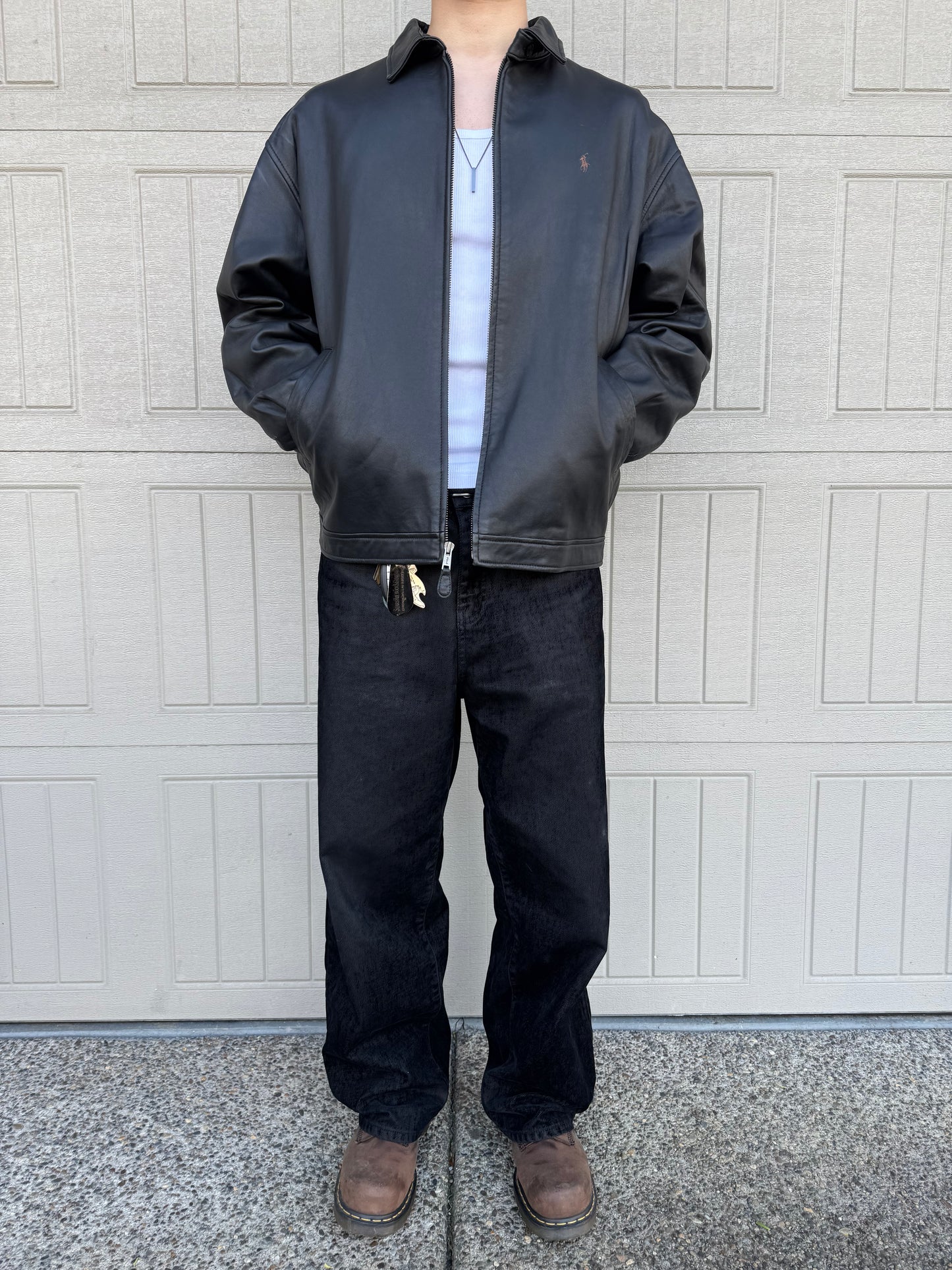 Ralph Lauren Black Leather Jacket