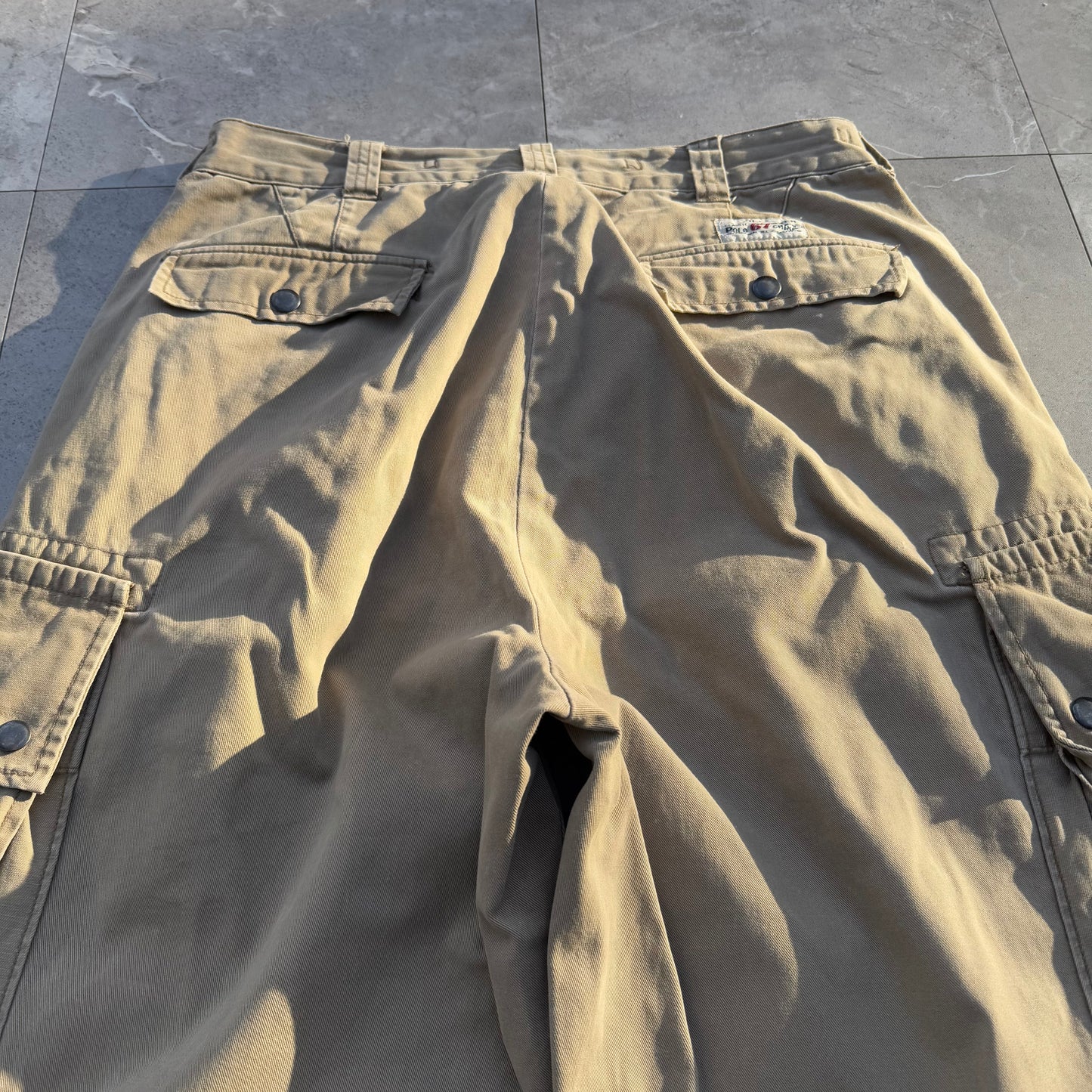90s-00s Polo by Ralph Lauren Polo Chino Beige Cargo Pants 32x32