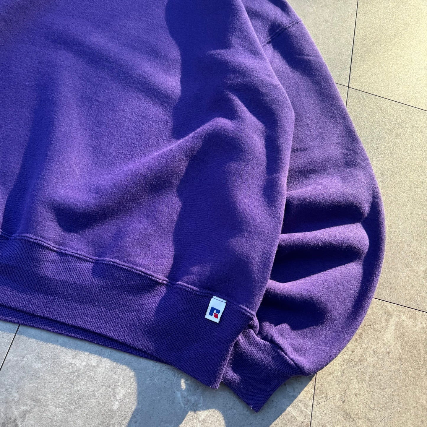 90s Russell Athletic Made in USA Purple Blank Sweatshirt