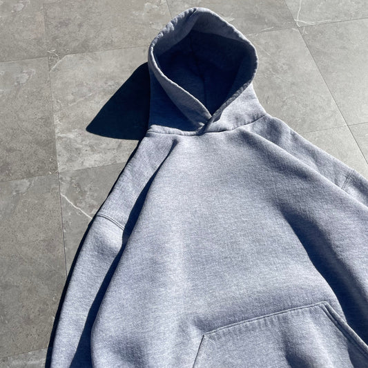 90s Russell Athletic Made in USA Blank Gray Hoodie KiiChain Clothing