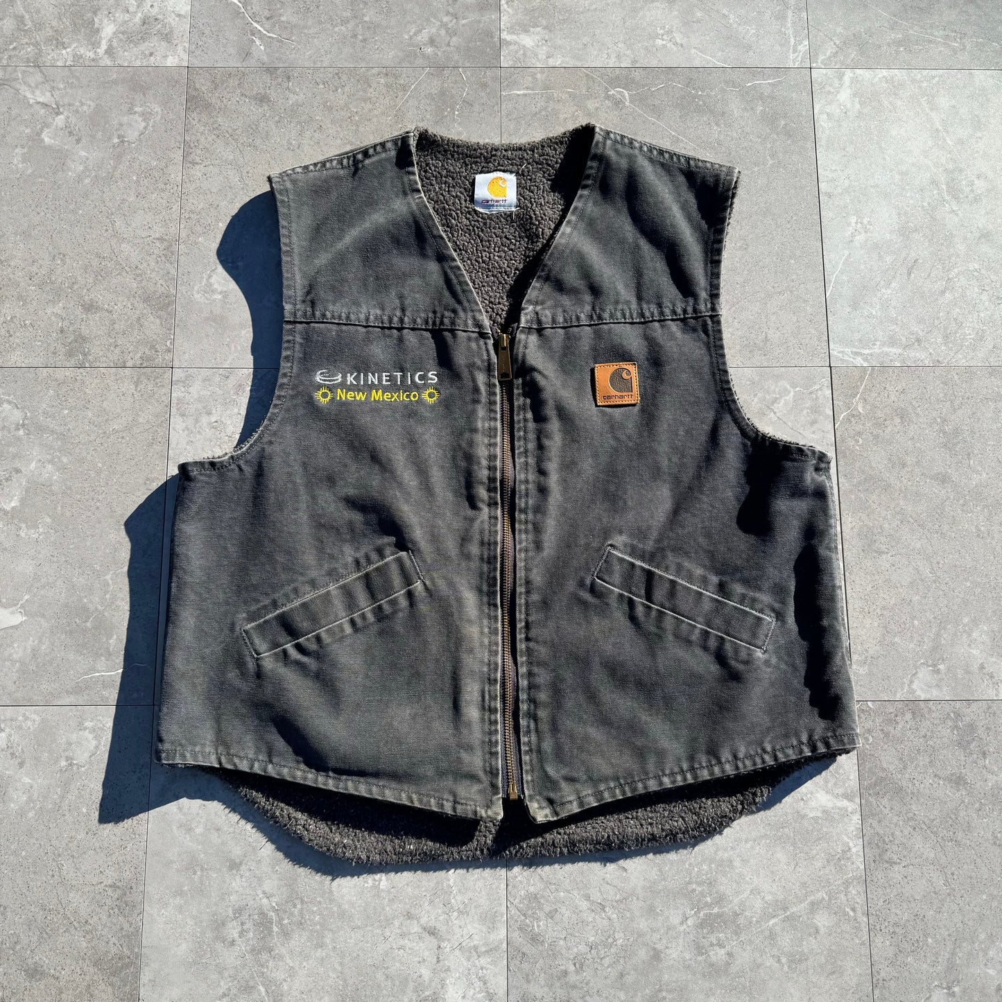00s Carhartt Kinetics New Mexico Pile-Lined Duck Vest KiiChain Clothing
