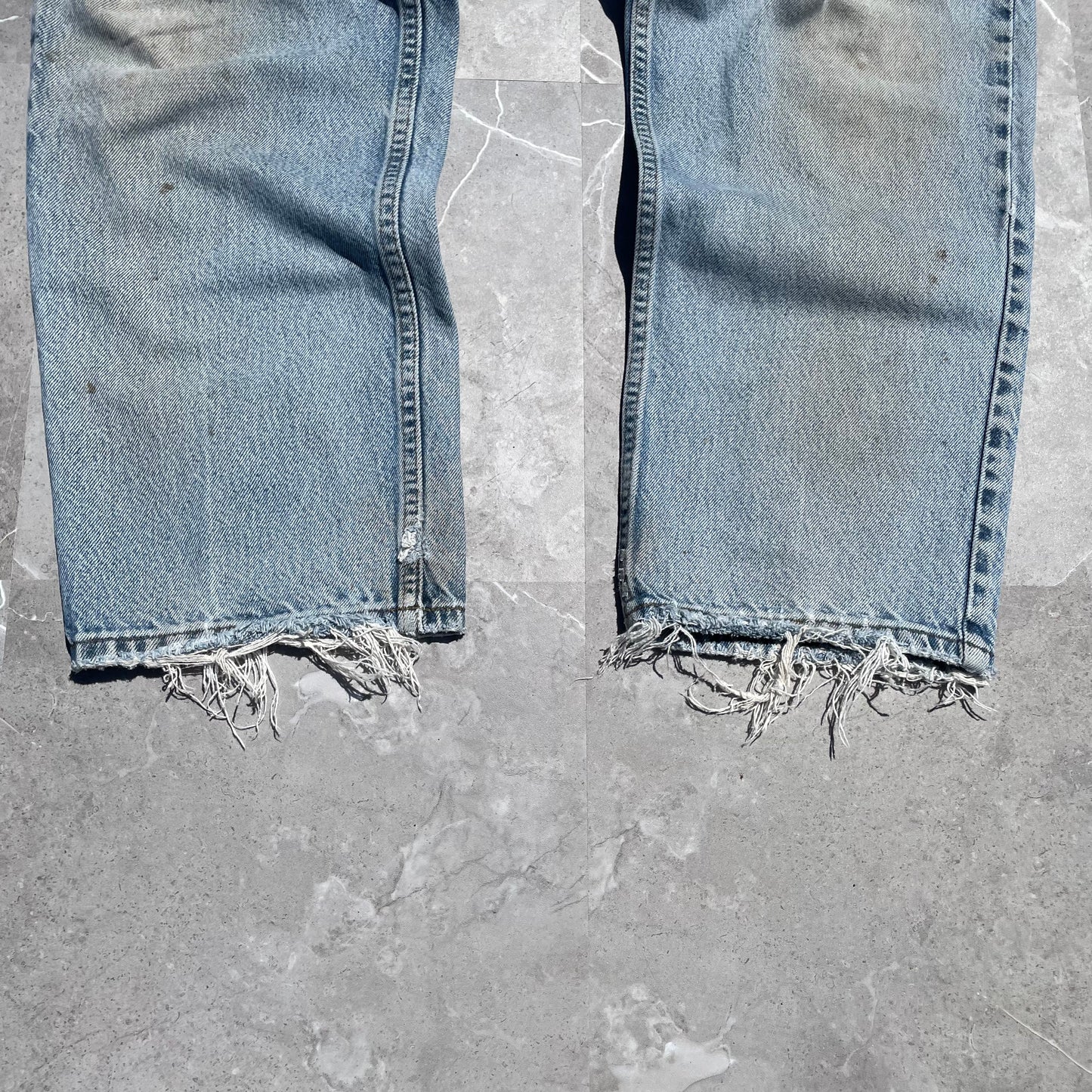 90s L.L. Bean Damaged Denim 36x32 KiiChain Clothing