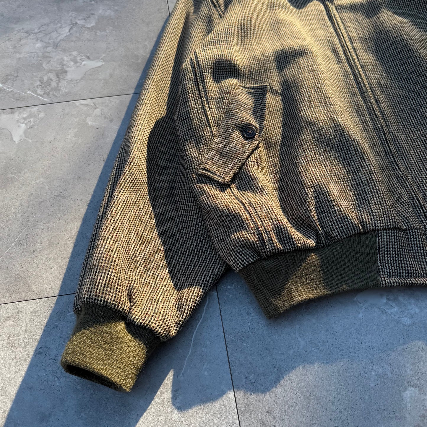 00s Orvis Houndstooth Wool Harrington Jacket KiiChain Clothing