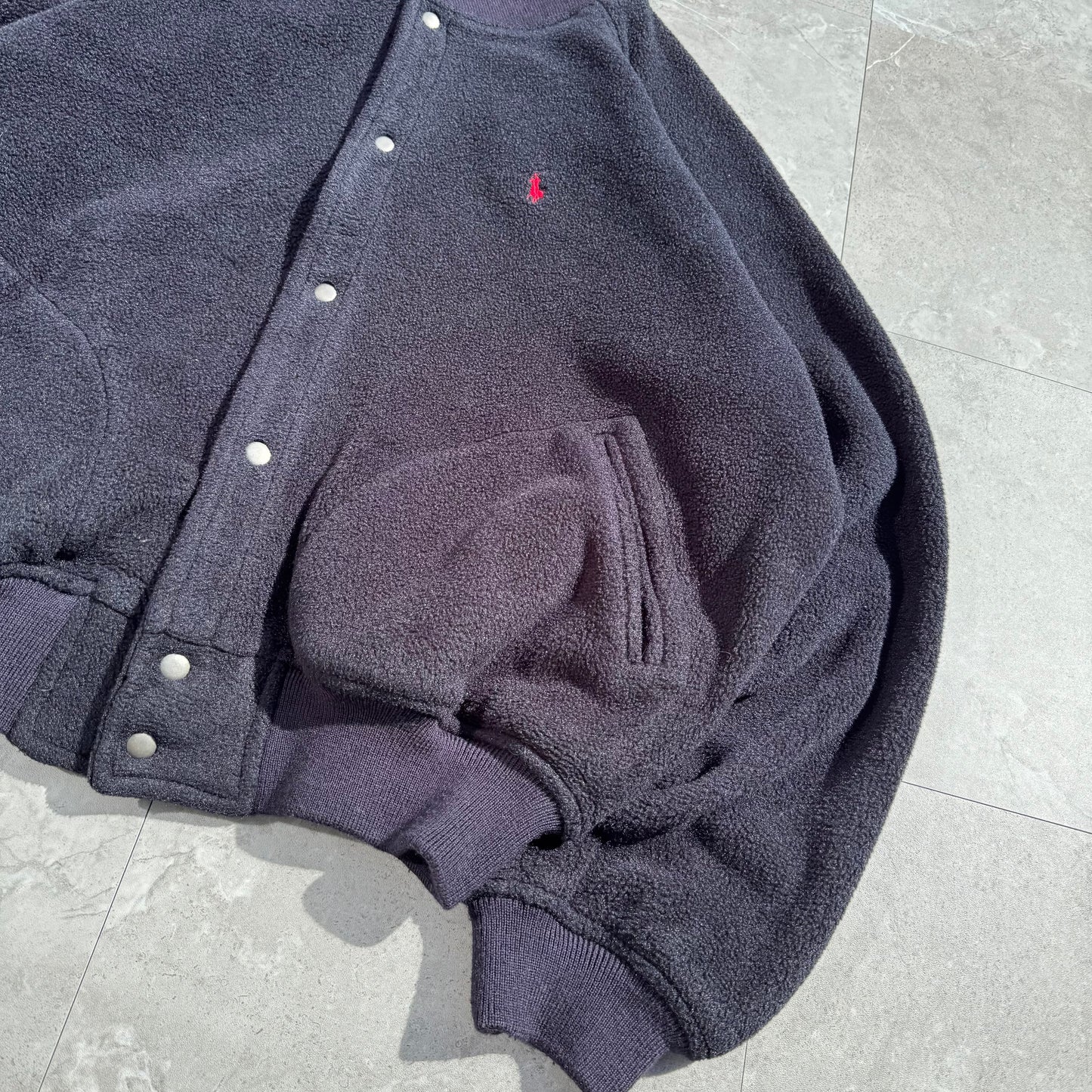 90s Polo by Ralph Lauren Snap Fleece Bomber Jacket KiiChain Clothing