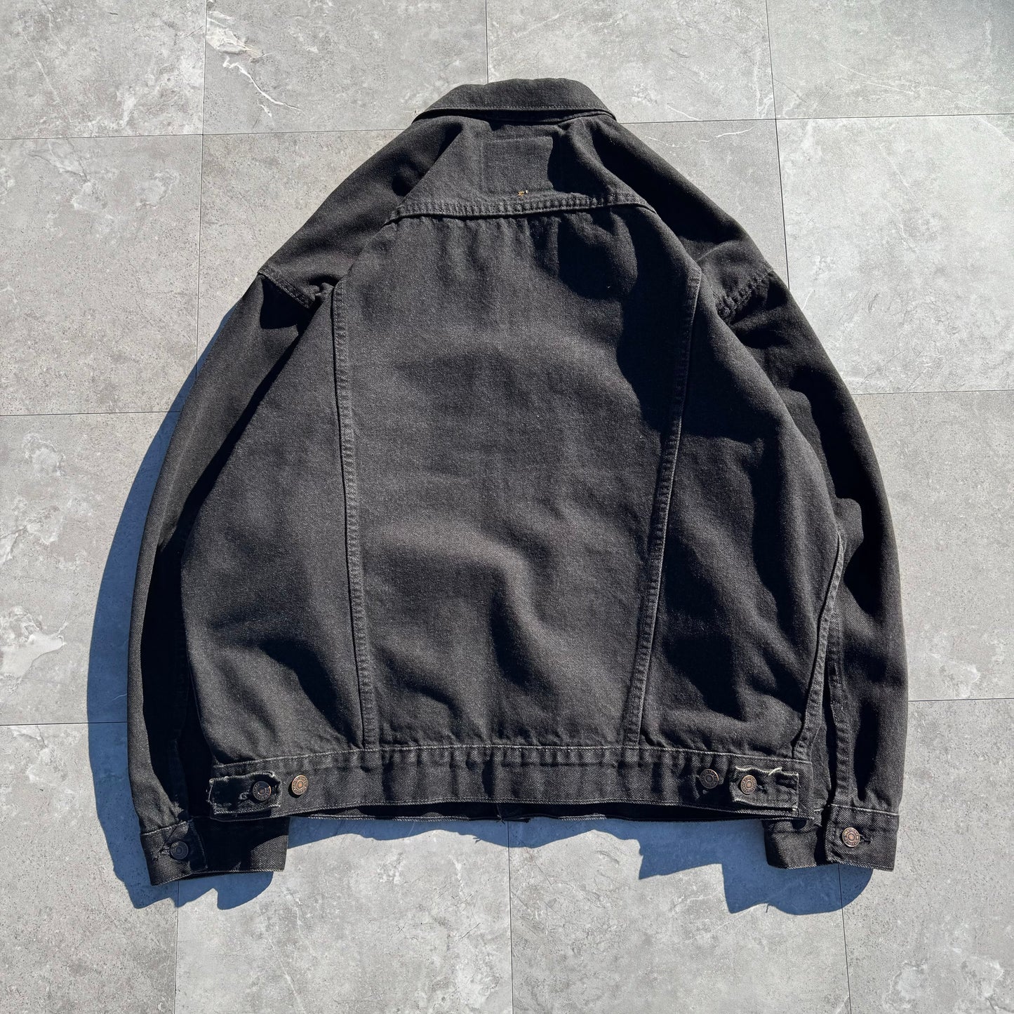 90s Levi's 70507-4159 Made in USA Black Denim Jacket KiiChain Clothing