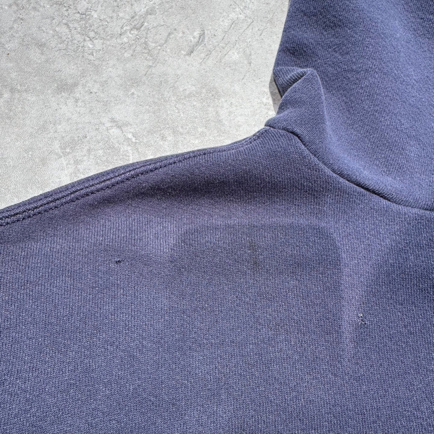 90s-00s Nike Center Logo Sun-Faded Navy Hoodie KiiChain Clothing