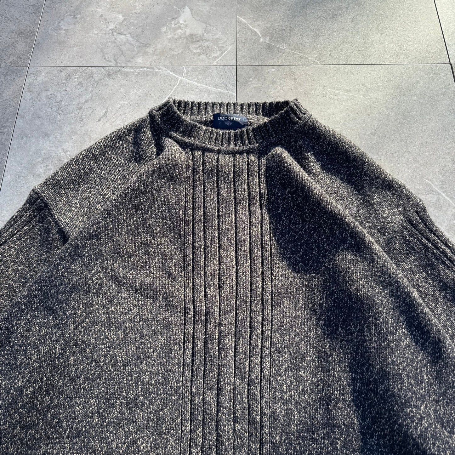 90s Dockers Dark Gray Ribbed Knit KiiChain Clothing