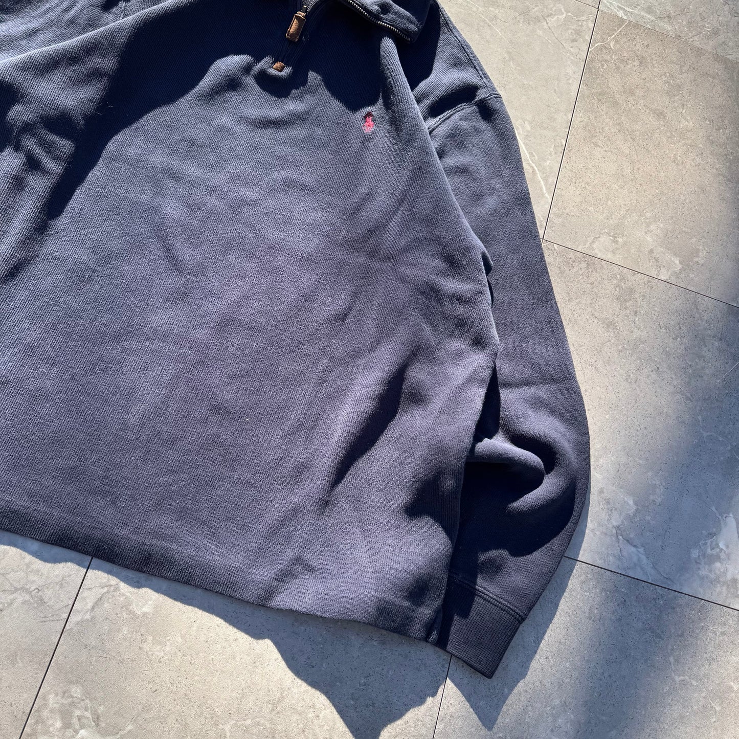 90s Polo by Ralph Lauren Navy Half-Zip Sweater KiiChain Clothing