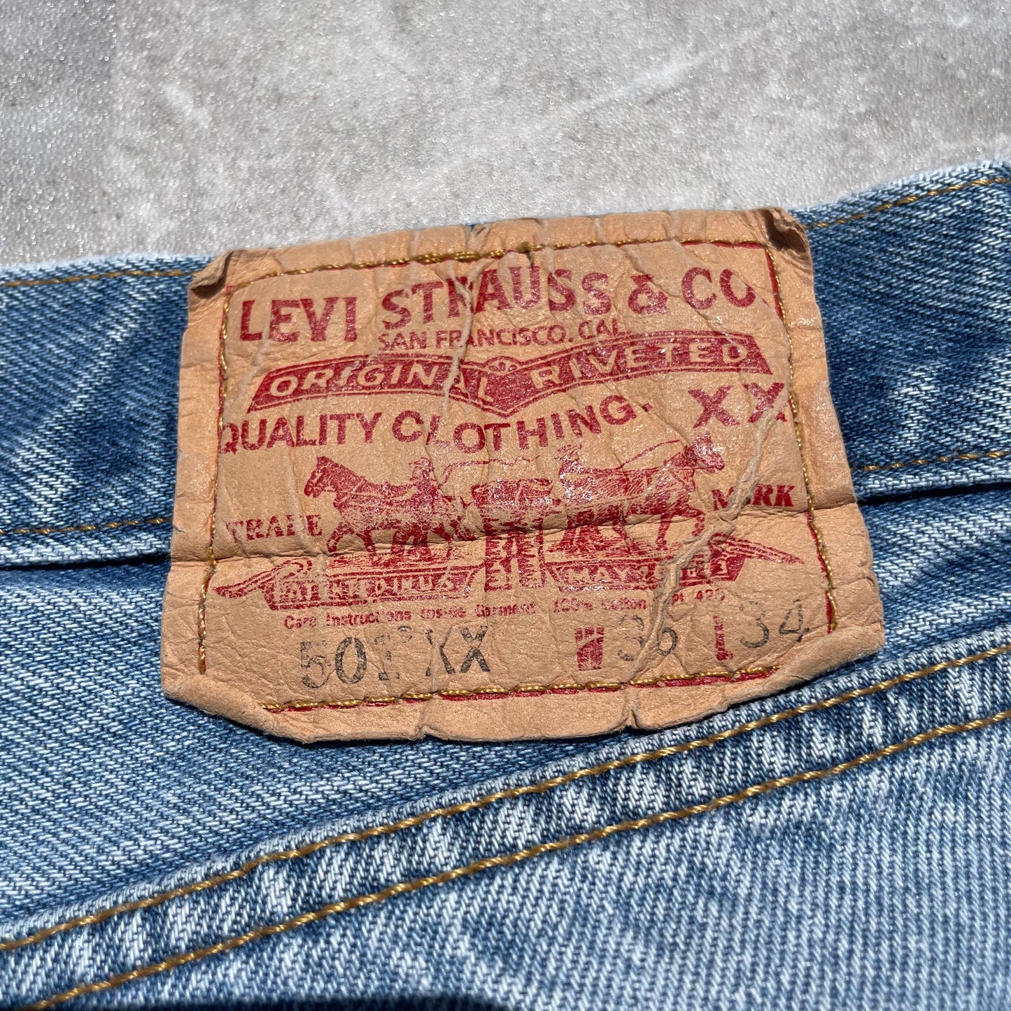 00s Levi’s 501XX 36x34 KiiChain Clothing
