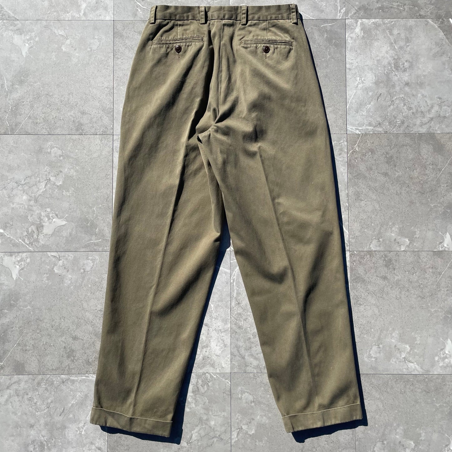 90s Nautica Spinnaker Brown Chino Pants 33x32 KiiChain Clothing