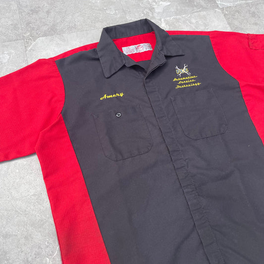 90s-00s Red Kap PCC Automative Service Technology Work Short Sleeve Shirt KiiChain Clothing