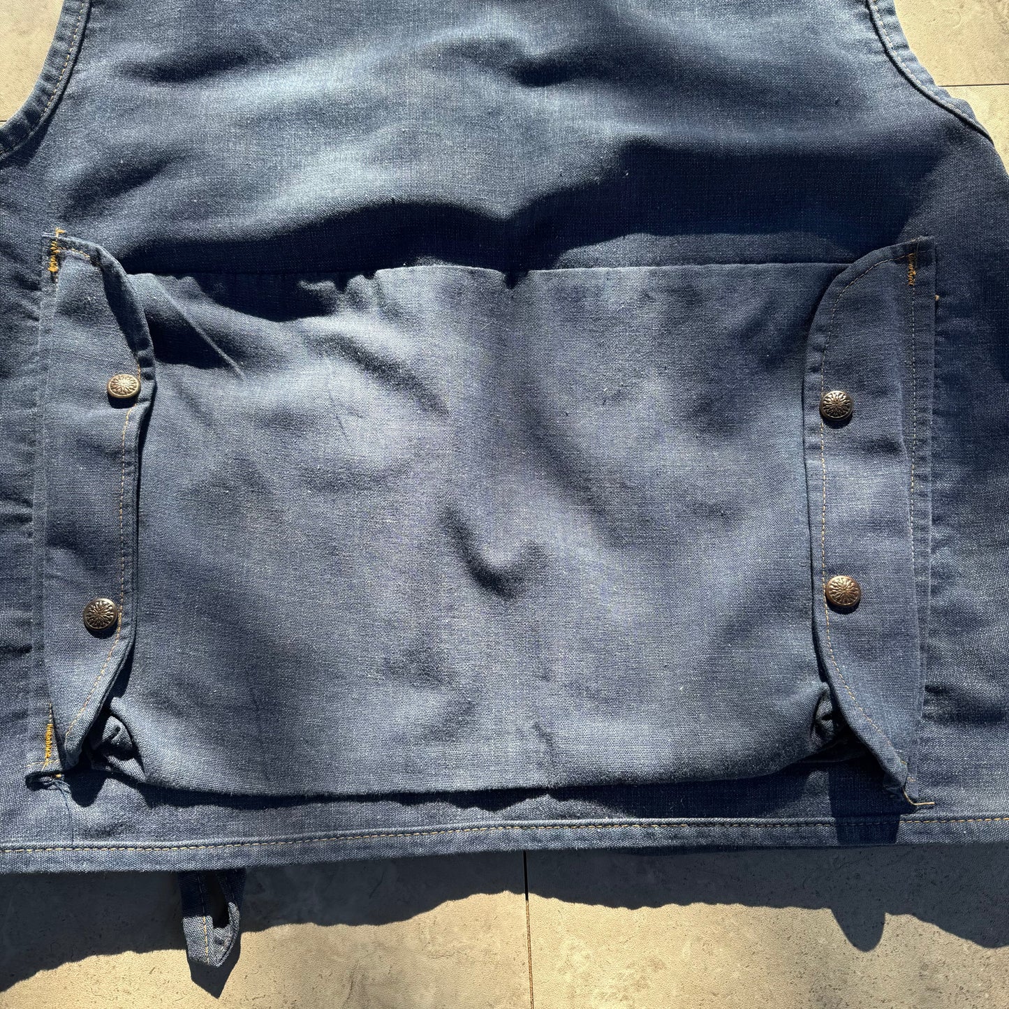 50s-60s Western Trails Denim Fishing Tech Vest KiiChain Clothing