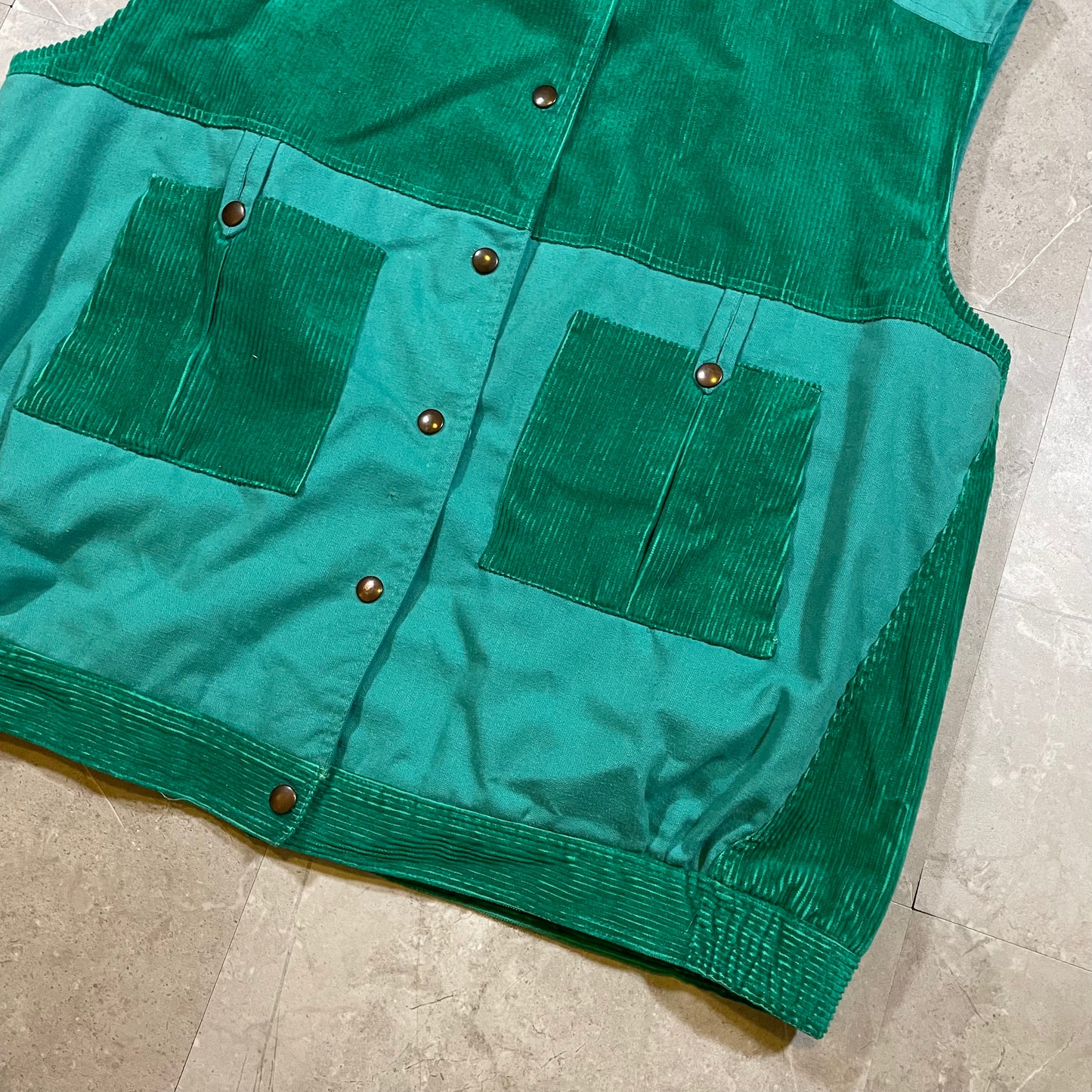 90s Unknown Hand Crafted Corduroy Tech Vest