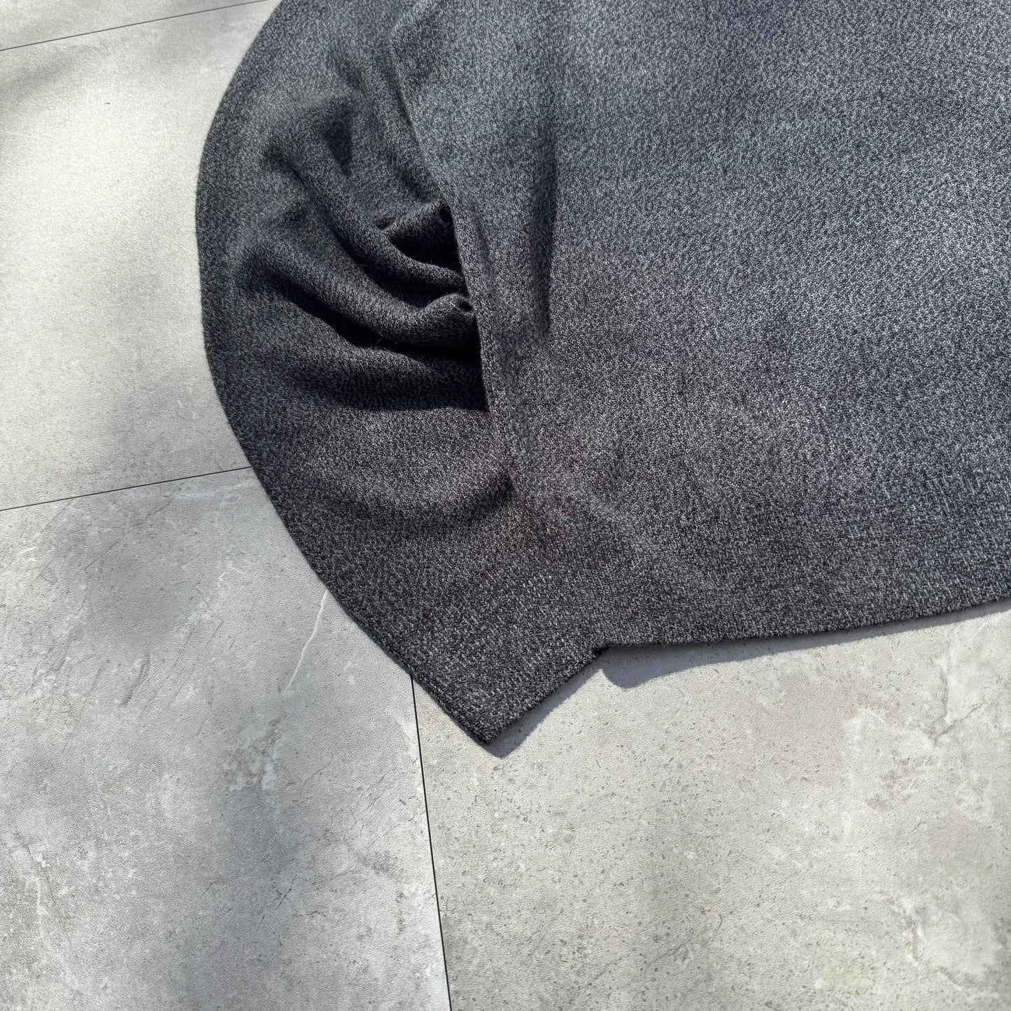 90s-00s Geoffrey Beene Dead-Stock Dark Gray Knit Polo KiiChain Clothing